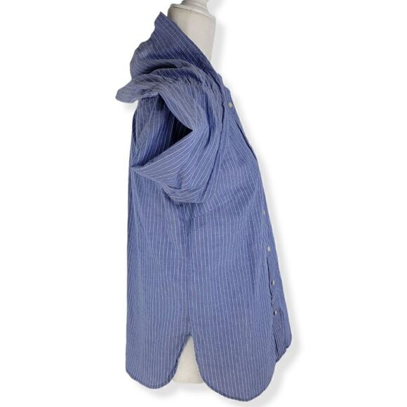 Loft The Softened Shirt pinstriped Small - Picture 3 of 4